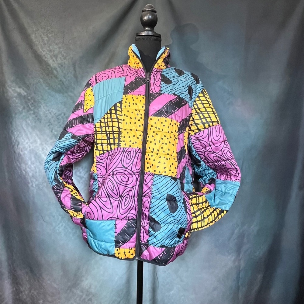 Disney The Nightmare Before Christmas Sally Reversible Puffer Jacket Size Medium